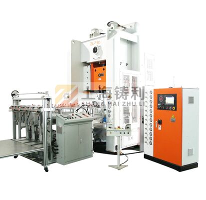 Vacuum Heat Treatment Foil Container Making Machine With Schneider Low Voltage Components