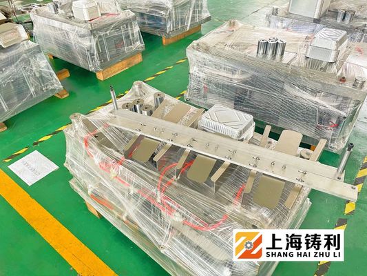 Aluminium Foil Food Container Making Machine Zl-T63 India 650ml With Automatic Stacker