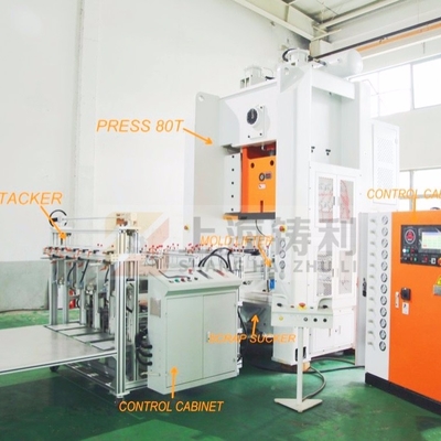 Aluminum Foil Food Container Punching Machine Fast Food Take Away Paper Food Container Making Machine