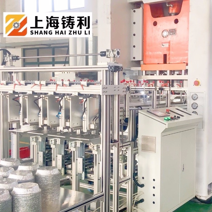 BBQ Plate Aluminum Foil Container Machine 9000 12000pcs/H Aluminium Foil Making Machine